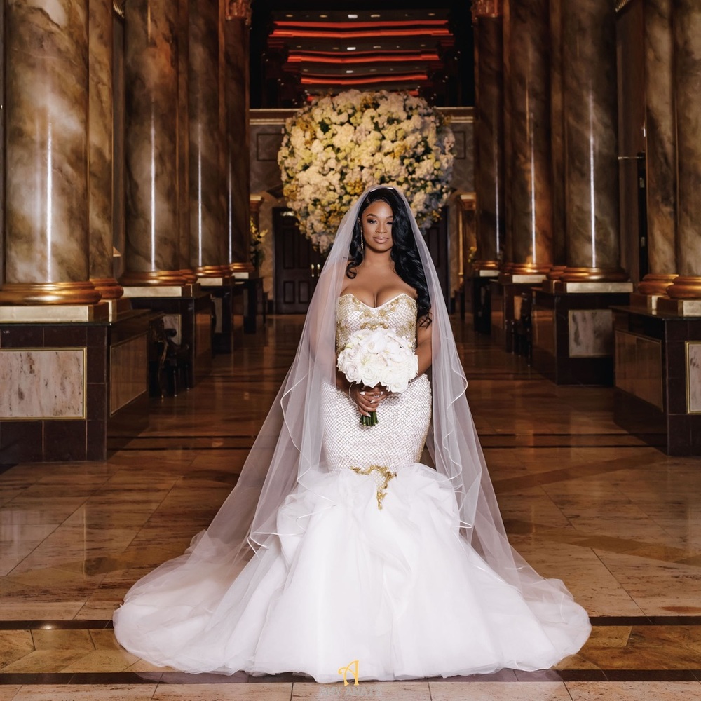 Beautiful wedding gown